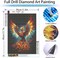Phoenix Diamond Art Kit for Adults – DIY 5D Fire Phoenix Full Drill Diamond Painting, 16x12 Inch Gem Art Craft for Beginners & Home Décor
